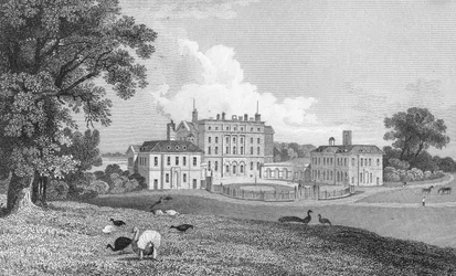 Vue de Chevening Place, gravée par S. Lacy, 1830